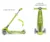 Trotineta pliabila Milly Mally Boogie Green, roti din silicon cu Led, platforma antiderapanta, greutate admisa 50 kg