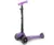 Trotineta pliabila Milly Mally Sparky Violet, roti din silicon cu led, platforma iluminata, greutate admisa 50 kg