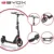 Trotineta pliabila din aluminiu cu inaltime reglabila si frana de mana Byox Contrast Black