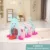 Tunel de joaca pentru copii Nichiduta Garden Omida pinkturqoise, design tubular, robust si sigur, dimensiune 195 x 105 x 105 cm