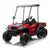 UTV electric Kinderauto Gladiator pentru 2 copii, bluetooth, roti moi EVA, scaun tapitat, 180W, 12V, premium, rosu