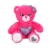 Ursulet de plus colorat, Puffy Friends, Roz inchis, 26 cm