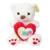 Ursulet de plus cu inima, Puffy Friends, Alb, 30 cm