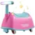 Vehicul RideOn fara pedale pentru copii Nichiduta GlowGO Pink cu Roti silentioase pivotante,Sezut confortabil cu spatiu de depozitare,Lumini LED frontale, Muzica