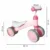 Vehicul copii fara pedale Ecotoys JM-118 roz, scaun confortabil si moale, roti duble fata-spate, varsta 18-36 luni, sarcina maxima admisa 20 kg, roti din plastic moale