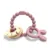 Zornaitoare cu jucarie pentru dentitie bebelusi Lorelli Baby Care Iepuras Deep Pink